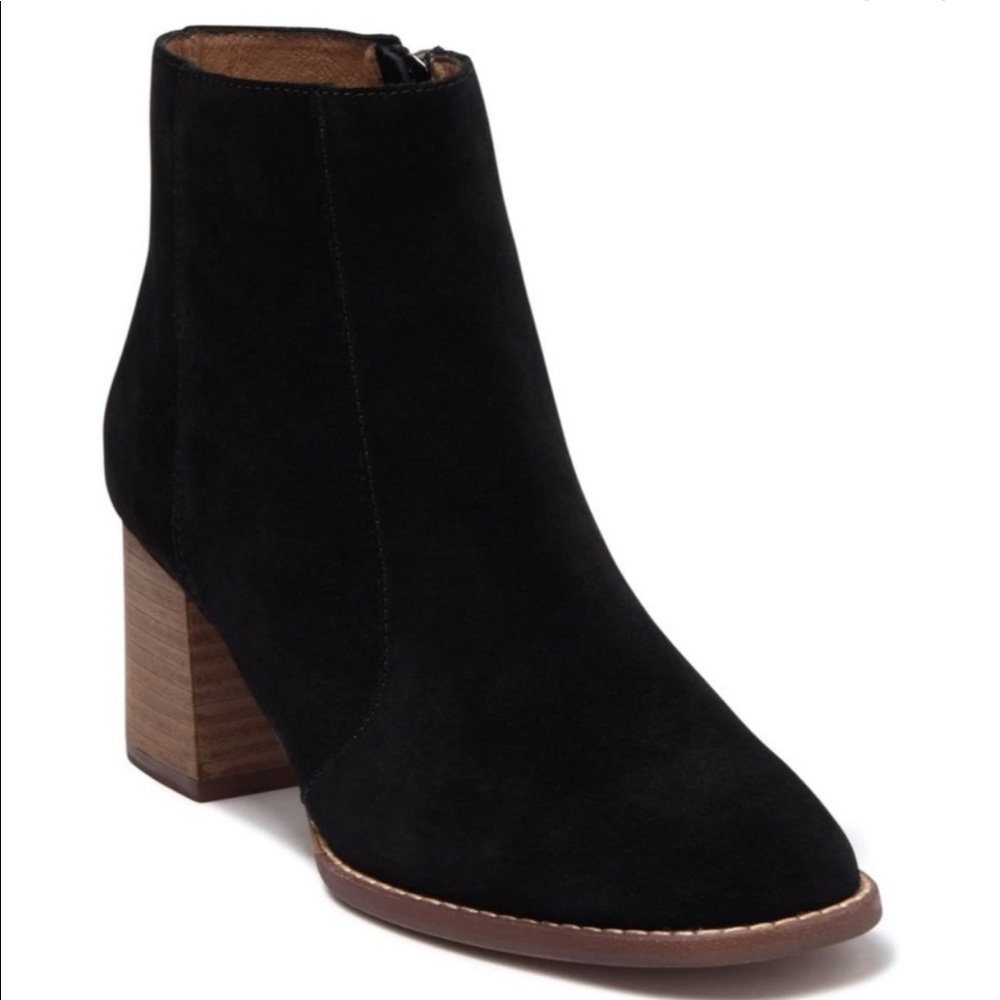 Madewell Black Bryce Suede Chelsea Boots
